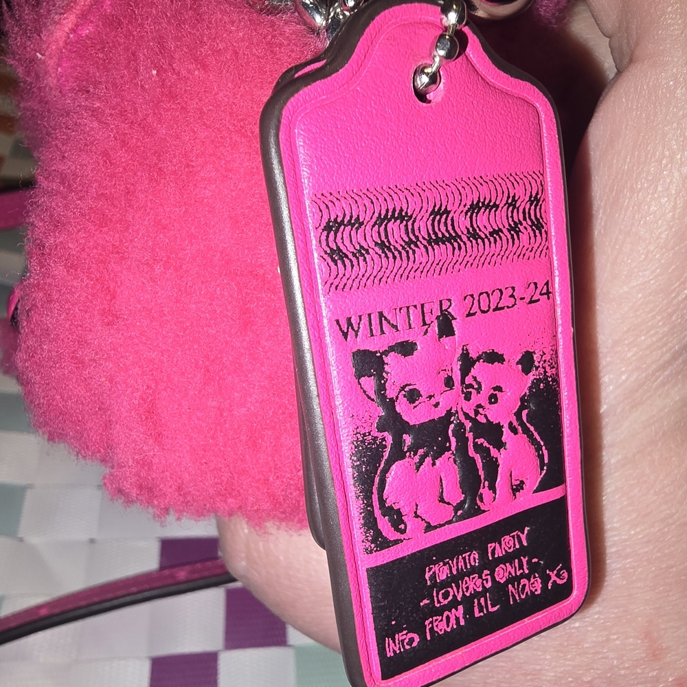 EUC Coach X Lil Nas Tabby 12 Shearling Fuschia Pink - Picture 12 of 15